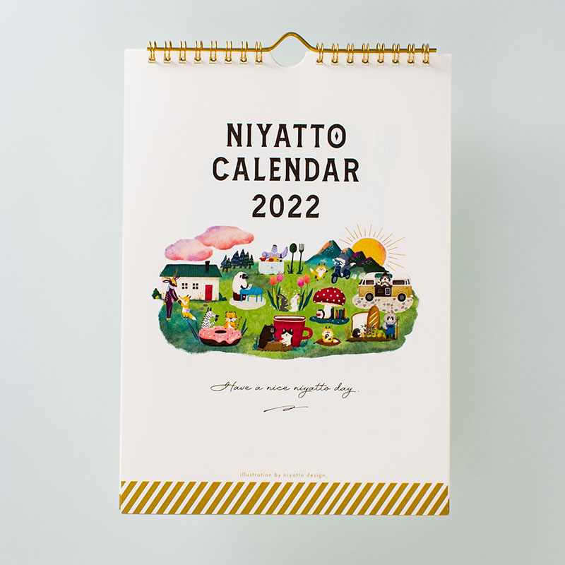 「niyatto design 様」製作のオリジナルカレンダー