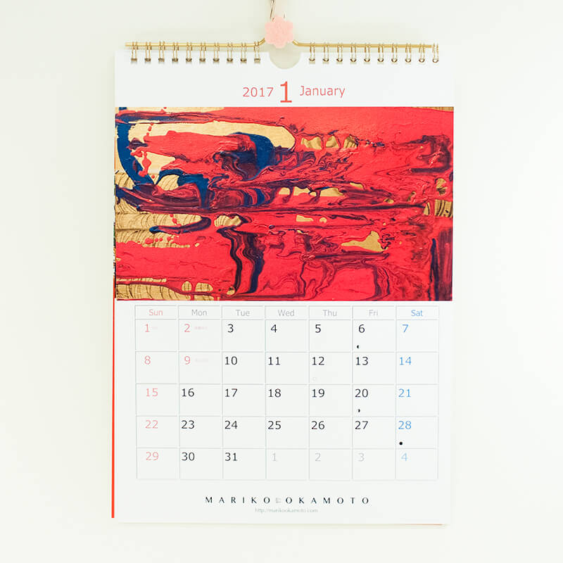 「MARIKO OKAMOTO 様」製作のオリジナルカレンダー ギャラリー写真1
