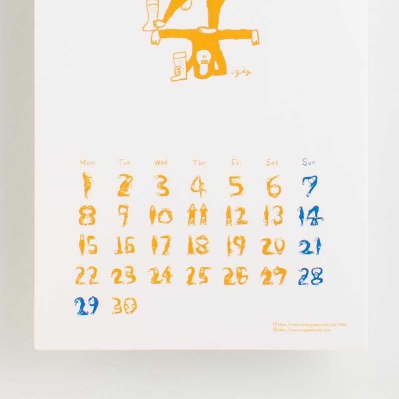 「堀尾泉 様」製作のオリジナルカレンダー ギャラリー写真2