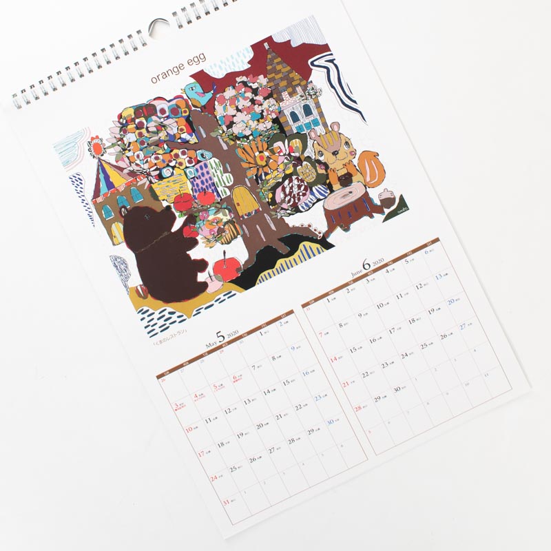 「オレンヂエッグ　タマコカレンダー 様」製作のオリジナルカレンダー ギャラリー写真1