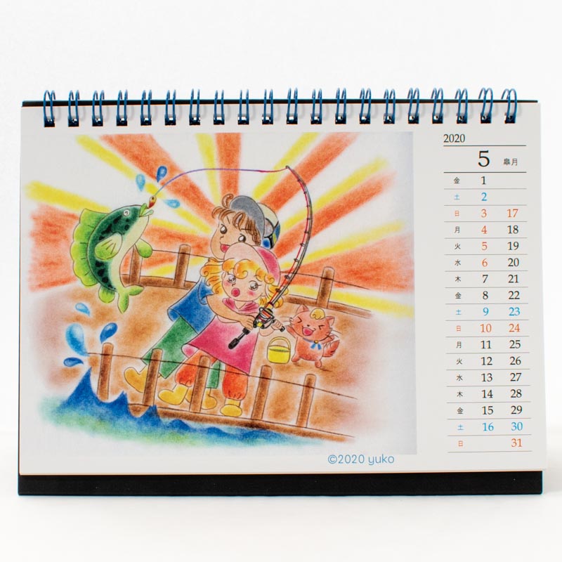 「パステル画作家　小川　ゆうこ 様」製作のオリジナルカレンダー ギャラリー写真1