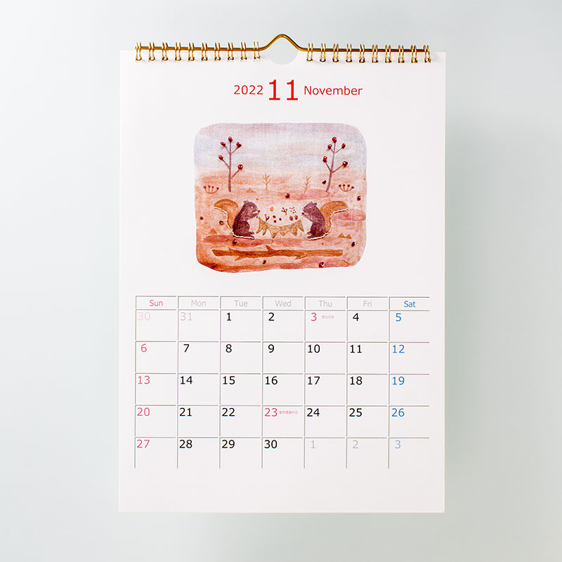 「クマモリ 様」製作のオリジナルカレンダー ギャラリー写真2