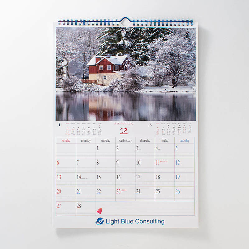 「株式会社ライトブルーコンサルティング 様」製作のオリジナルカレンダー ギャラリー写真1