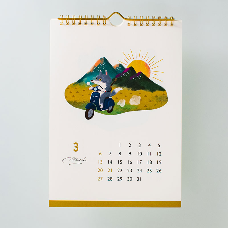 「niyatto design 様」製作のオリジナルカレンダー ギャラリー写真1