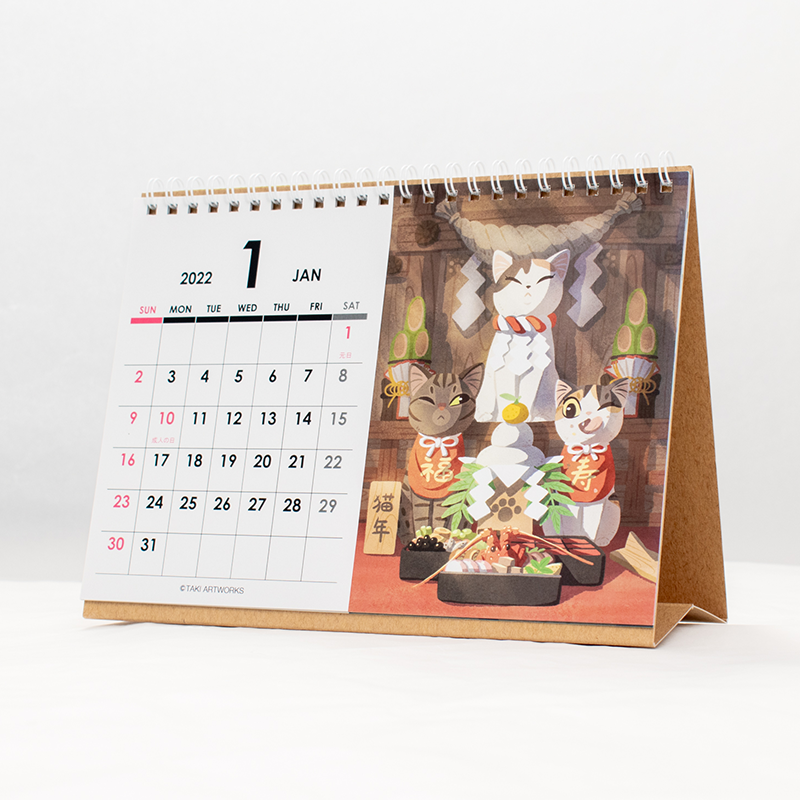 「TAKI ARTWORKS 様」製作のオリジナルカレンダー ギャラリー写真2