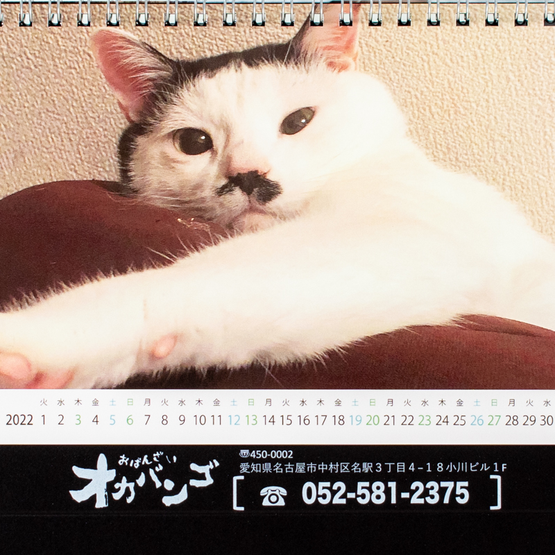 「株式会社オカ晩 様」製作のオリジナルカレンダー ギャラリー写真3