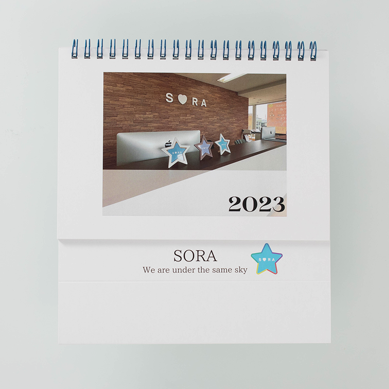 「株式会社SORA 様」製作のオリジナルカレンダー