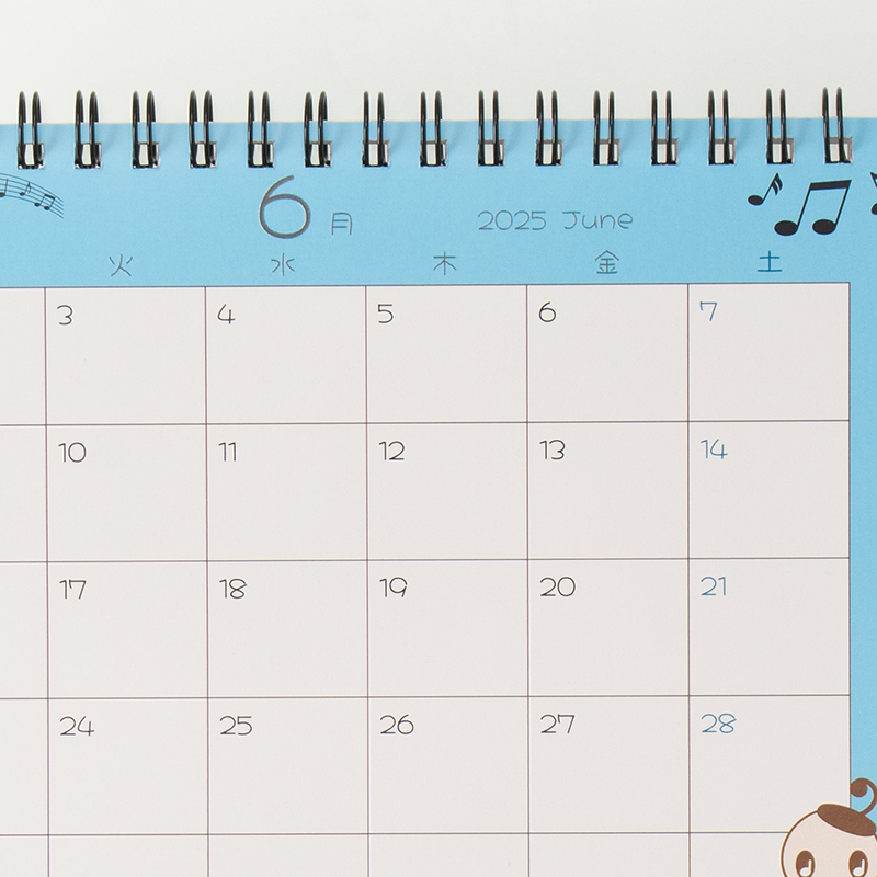 「リズムあそび教室 様」製作のオリジナルカレンダー ギャラリー写真3