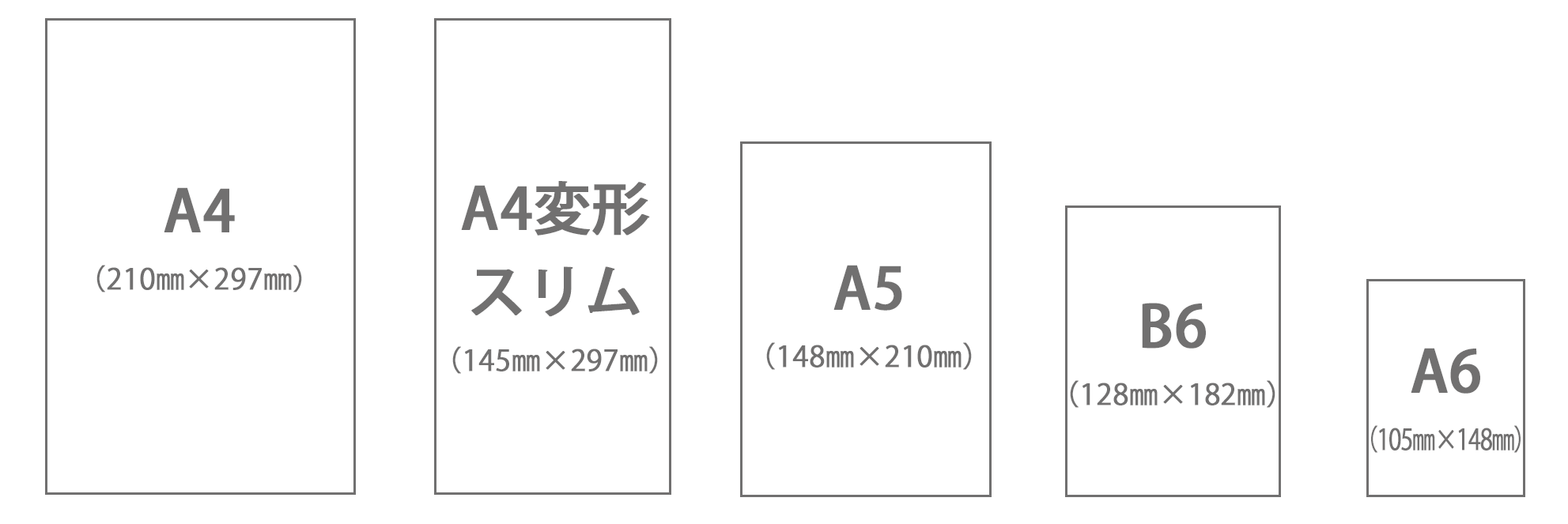 オリジナルカレンダー祝日訂正シール サイズ一覧