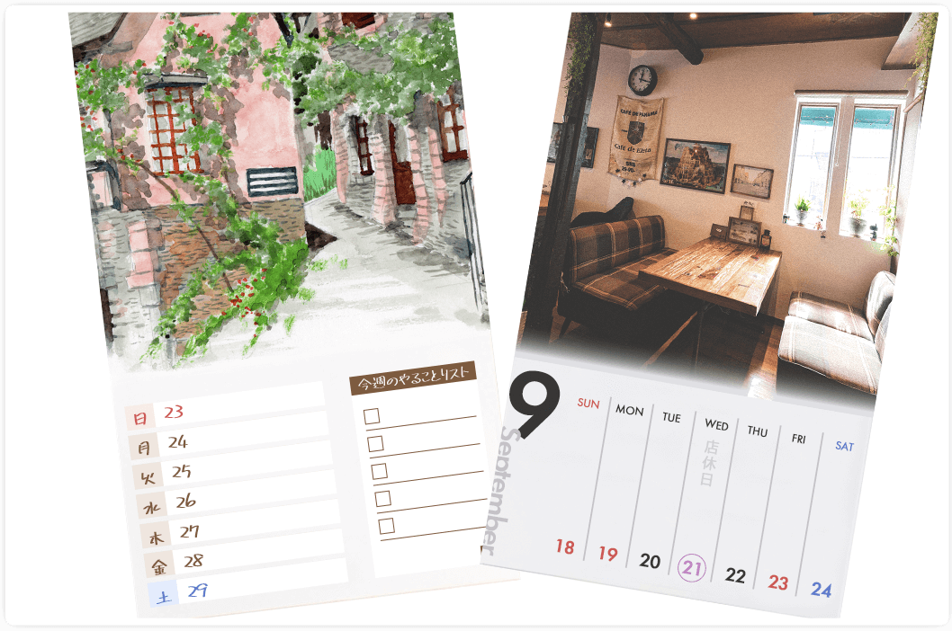 壁掛け週めくりカレンダーの活用方法