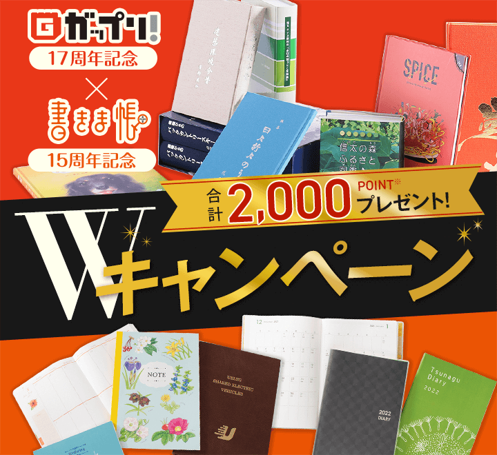 「ガップリ!」&「書きま帳+」Wキャンペーンの概要