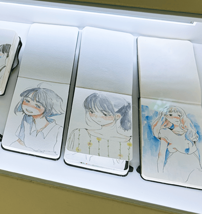 実際に使用している『モレスキン』のスケッチ手帳