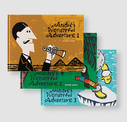 森　マリエ様製作のオリジナル絵本『Andre’s Wonderful Adventure１・２・3』