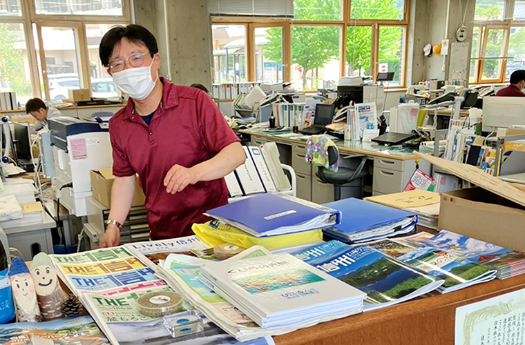 小海町役場内の様子